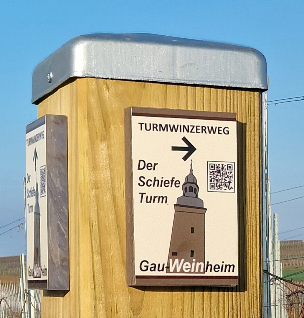 Turmwinzer  Pfosten Turmwinzer Weg Pfosten